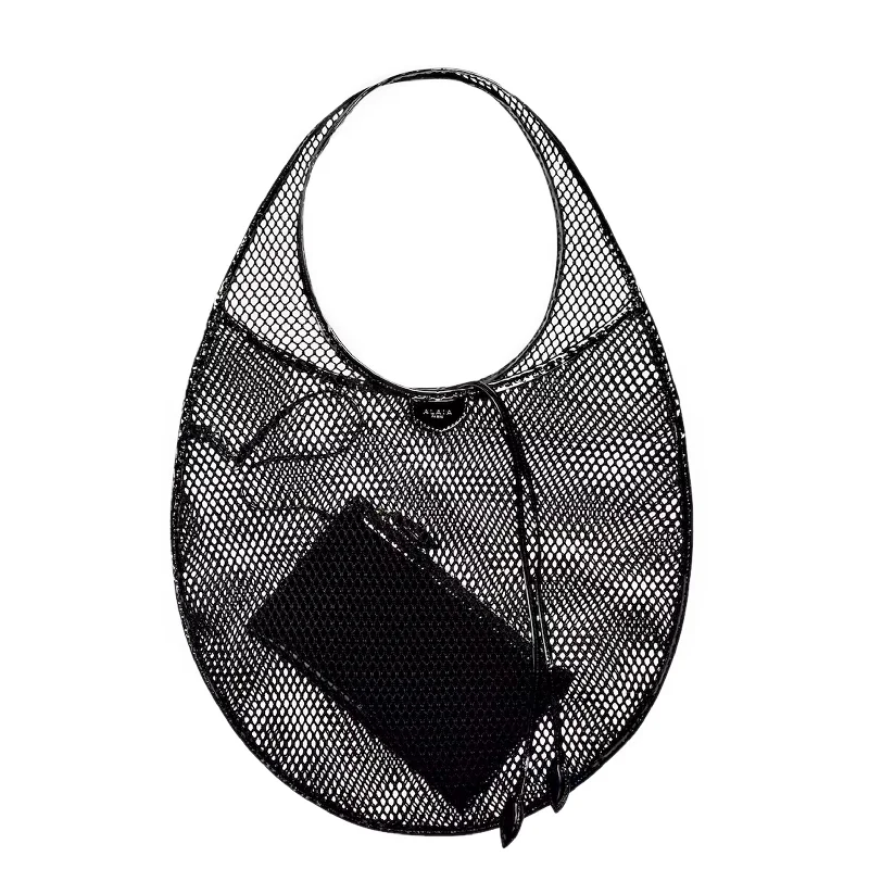 One Piece Medium Mesh Tote, Noir